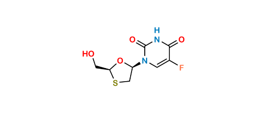 Picture of Emtricitabine Impurity (2,3'-dideoxy-5-fluoro-3-thiouridine)