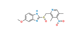 Picture of 4-Desmethoxy-4-nitro Esomeprazole
