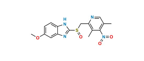 Picture of 4-Desmethoxy-4-nitro Esomeprazole
