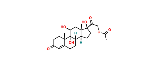 Picture of 9 alpha hydroxyl Hydrocortisone acetate