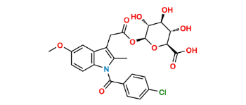 Show details for Indomethacin acyl glucuronide Picture of Indomethacin acyl glucuronide