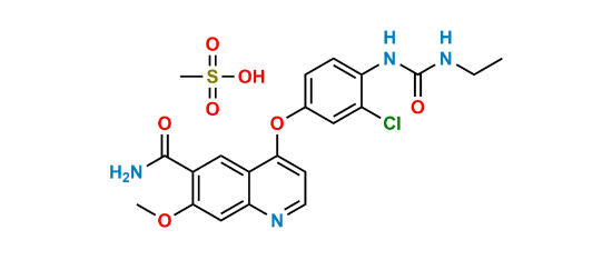 Picture of Lenvatinib N-Ethyl Impurity ( methanesulfonate)