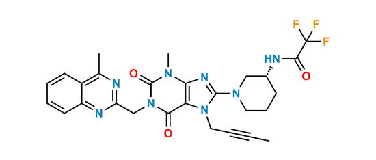 Picture of Trifluoro acetyl amino Linagliptin 