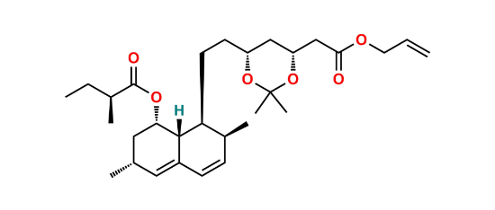 Picture of Lovastatin Hydroxy Acid 3,5-Acetonide Allyl Ester
