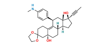Picture of Ethylene-ani-pynyelone of Mifepristone