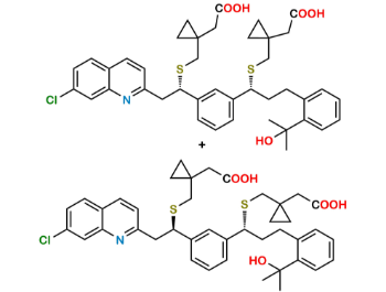 Picture of  Montelukast EP Impurity D+E (Michael Adduct 1+2)