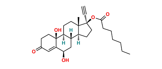 Picture of 6b-10b-dihydroxy-norethisterone enantate