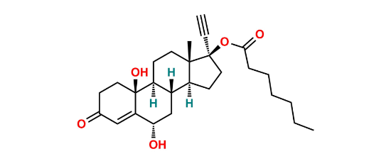 Picture of 6a-10b-dihydroxy-norethisterone enantate