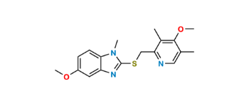Show details for Omeprazole Sulfide N1-Methyl 5-Methoxy Analog Picture of Omeprazole Sulfide N1-Methyl 5-Methoxy Analog