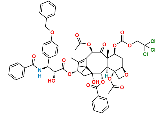 Picture of 3’-p-O-Benzyl-7-{[(2,2,2,-trichloroethyl)oxy]carbonyl} Paclitaxel