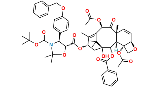 Picture of N-Desbenzoyl-N-tert-butoxycarbonyl-N,O-isopropylidene-3’-p-O-benzyl-6,7-dehydro Paclitaxel