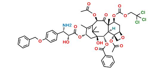 Picture of N-Debenzoyl-3’-p-O-benzy-7-{[(2,2,2,-trichloroethyl)oxy]carbonyl} Paclitaxel
