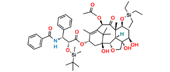 Picture of 7-O-(Triethylsilyl)-2’-O-tert-butyl(dimethyl)silyl-4-desacetyl-2-debenzoyl-[2,4]oxol Paclitaxel