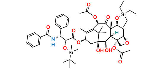 Picture of 7-O-(Triethylsilyl)-2’-O-tert-butyl(dimethyl)silyl-2-debenzoyl Paclitaxel