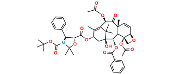 Picture of 13-{[(3-t-Boc)-2,2-dimethyl-4S-phenyl-1,3-oxazolidin-5R-yl]formyl} Δ6,7-Baccatin III