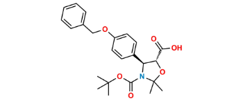 Picture of (4S,5R)-2,2-Dimethyl-4-[4-(phenylmethoxy)phenyl]-3,5-oxazolidinedicarboxylic Acid 3-(1,1-Dimethylethyl) Ester