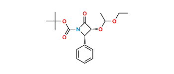 Picture of (3R,4S)-3-(1-Ethoxyethoxy)-2-oxo-4-phenyl-1-azetidinecarboxylic Acid 1,1-Dimethylethyl Ester