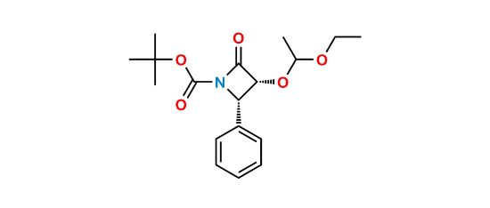Picture of (3R,4S)-3-(1-Ethoxyethoxy)-2-oxo-4-phenyl-1-azetidinecarboxylic Acid 1,1-Dimethylethyl Ester