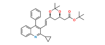 Picture of Pitavastatin Desfluoro Acetonide t-Butyl Ester