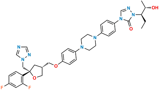 Picture of Posaconazole Diastereoisomer 6 (R,R,R,S)