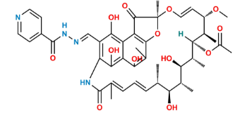 Picture of 3-Formyl Rifamycin Isonicotinoyl Hydrazone