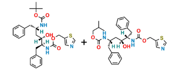 Picture of Ritonavir Impurity J + K (Mixture of Boc-Amino Alcohol and Isobutoxy Carbonyl Amino Alcohol