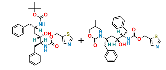 Picture of Ritonavir Impurity J + K (Mixture of Boc-Amino Alcohol and Isobutoxy Carbonyl Amino Alcohol