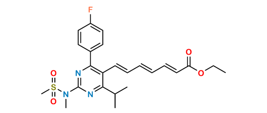 Picture of Rosuvastatin 2,3,4,5-Dianhydro Acid Ethyl Ester