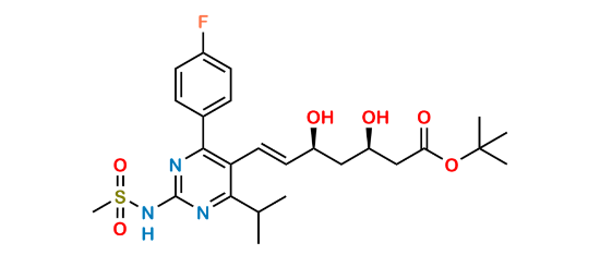Picture of Rosuvastatin N-Desmethyl t-Butyl Ester