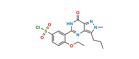 Picture of Demethylpiperazinyl Iso Sildenafil Sulfonyl Chloride