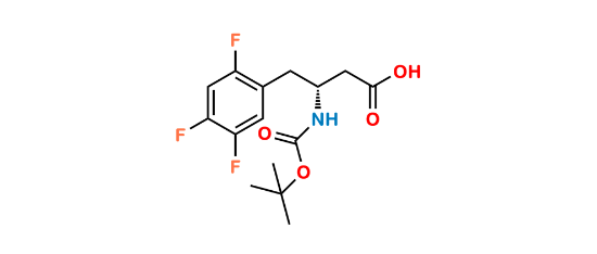 Picture of Sitagliptin Impurity 19 ((R)-Sitagliptin N-Boc-Acid Impurity)