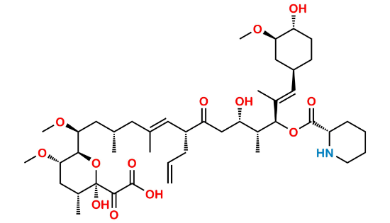 Picture of Tacrolimus 21-Carboxylic acid Impurity