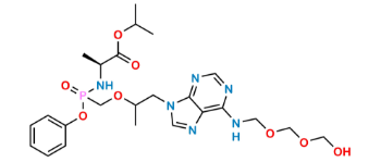 Show details for Tenofovir Alfenamide N-hydroxy methyl methoxy impurity Picture of Tenofovir Alfenamide N-hydroxy methyl methoxy impurity