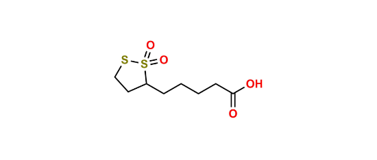 Picture of 5-(2,2-dioxido-1,2-dithiolan-3-yl)pentanoic acid