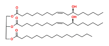 Picture of Diricinoleoyl-palmitoyl-glycerol 