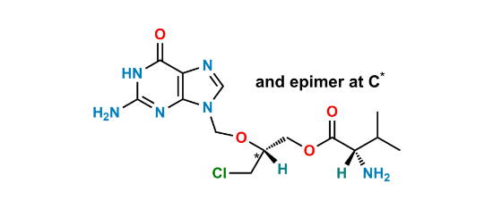 Picture of Valganciclovir Chloro Diastereoisomer-1 & 2