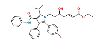 Picture of Atorvastatin 3-Deoxy-Hept-2-Enoic Acid Ethyl Ester 