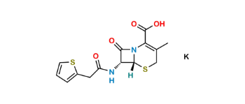 Picture of Cefalotin EP Impurity A Potassium salt