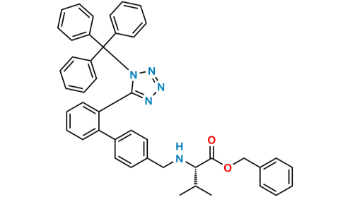 Picture of N-[[2′-[1-(Triphenylmethyl)-1H-tetrazol-5-yl][1,1′-biphenyl]-4-yl]methyl]-L-valine phenylmethyl ester 