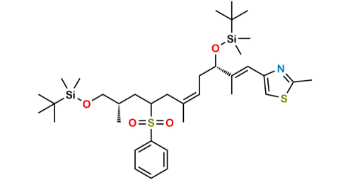 Picture of 4-[(1E,3S,5Z,8R/S,10S)-3,11-Bis-{[tert-butyl(dimethyl)silyl]oxy}-2,6,10-trimethyl-8-(phenylsulfonyl)undeca-1,5-dienyl]-2-methyl-1,3-thiazole