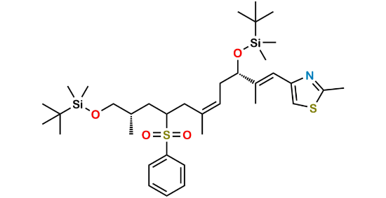 Picture of 4-[(1E,3S,5Z,8R/S,10S)-3,11-Bis-{[tert-butyl(dimethyl)silyl]oxy}-2,6,10-trimethyl-8-(phenylsulfonyl)undeca-1,5-dienyl]-2-methyl-1,3-thiazole