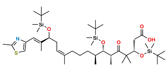 Picture of (3S,6R,7S,8S,12Z,15S,16E)-3,7,15-Tris-{[tert-butyl(dimethyl)silyl]oxy}-4,4,6,8,12,16-hexamethyl-17-(2-methyl-1,3-thiazol-4-yl)-5-oxo-heptadeca-12,16-dienoic Acid