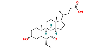 Picture of 6-β-Ethyl-7-oxo-lithocholic Acid