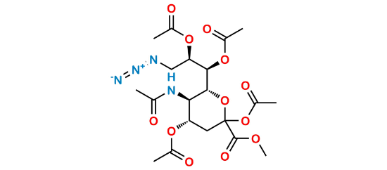 Picture of 2,4,7,8-Tetra-O-acetyl-9-azido-9-deoxy-N-acetylneuraminic acid methyl ester