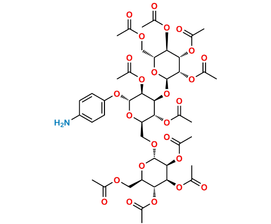 Picture of 4-Aminophenyl 3,6-di-O-(α-D-mannopyranosyl)-α-D-mannopyranoside decaacetate