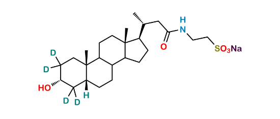Picture of 24-Nor Taurolithocholic Acid-D4 Sodium Picture of 24-Nor Taurolithocholic Acid-D4 Sodium