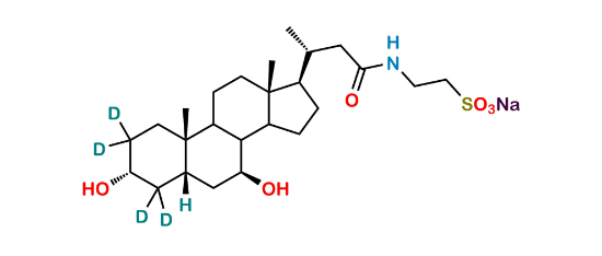 Picture of 24-Nor Tauroursodeoxycholic Acid-D4 (major) Picture of 24-Nor Tauroursodeoxycholic Acid-D4 (major)