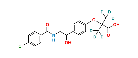 Picture of Hydroxy Bezafibrate-D6
