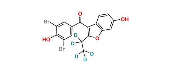 Picture of 6-Hydroxy Benzbromarone-D5 (major) Picture of 6-Hydroxy Benzbromarone-D5 (major)