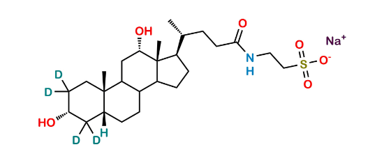 Picture of Taurodeoxycholic Acid-D4 Sodium